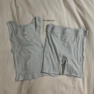 Skims Cotton Rib Set in color Cloud